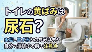 トイレの黄ばみは尿石？ 見分け方