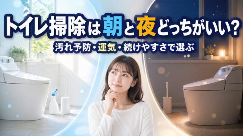 トイレ掃除は朝と夜どっち