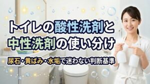 トイレの酸性洗剤と中性洗剤の使い分け