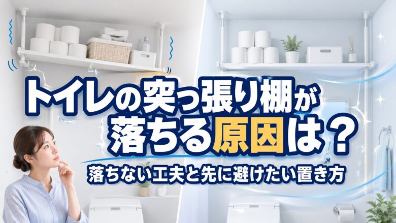 トイレの突っ張り棚が落ちる原因