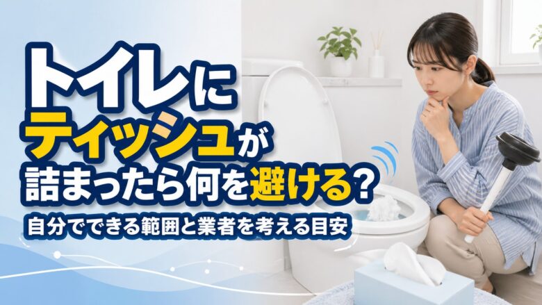 トイレにティッシュが詰まったら